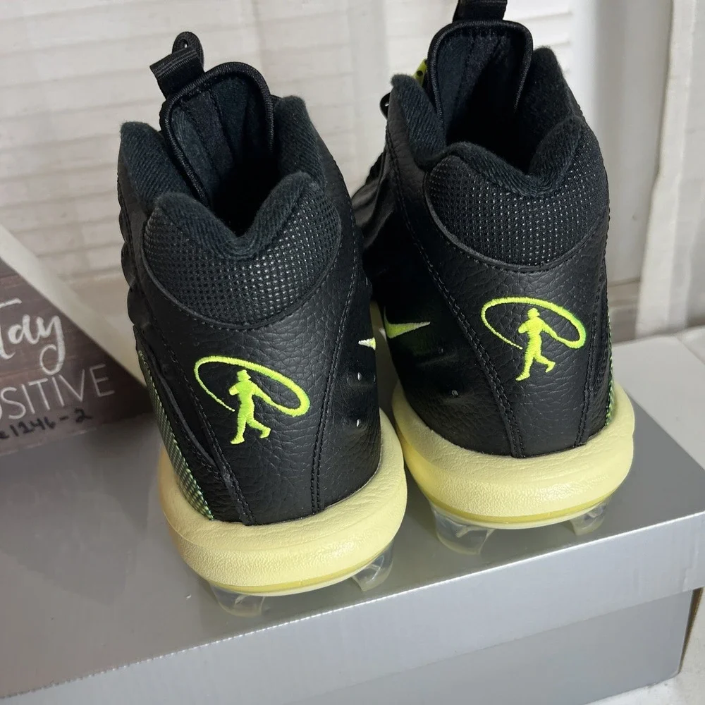 ✅ Nike Griffey 2 MCS Baseball Cleats Black Volt HF1579-001 Men  Size 12‎ Molded